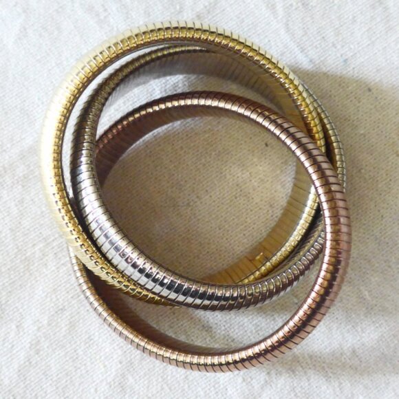Three-tone metallic bracelet - Picture 1 of 7